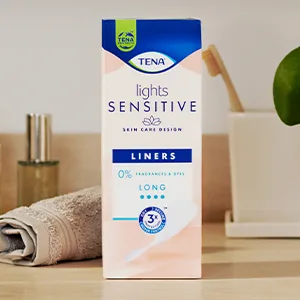 TENA Lights Long Liner 20 Pads 20 Count (Pack of 1) - Tena Lights Sensitive Liners