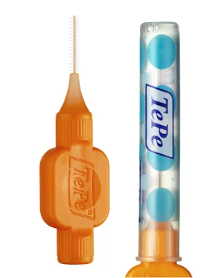TePe Interdental Brush 0.45 mm Orange 8 pieces 8 count (Pack of 1) Orange (Size 1) - tepe idb brush