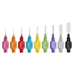 TePe Interdental Brush 0.45 mm Orange 8 pieces 8 count (Pack of 1) Orange (Size 1) - tepe idb range