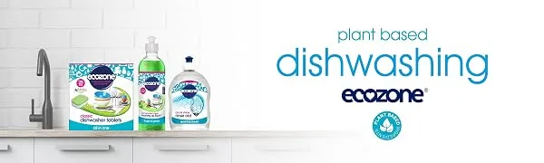 Ecozone Dishwasher Rinse Aid 500ml Active Quick Dry Action Sparkling Results - Cleaning