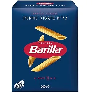 Barilla Pasta Classic Penne Rigate made with durum wheat 500g 500 g (Pack of 1) - Penne Rigate