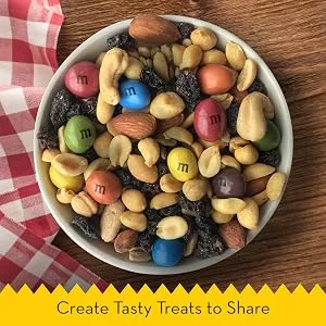 M&M's Peanut Chocolate Party Bulk Bag Movie Night Snacks to Share 1 kg - Baking Peanut M&M
