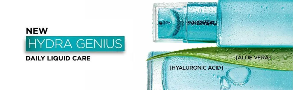 L'Oreal Paris Hydra Genius Liquid Moisturiser Normal to Combination Skin 70ml - Hydra genius, liquid care, moisturiser, hyaluronic acid, aloe, skincare, aloe water, loreal