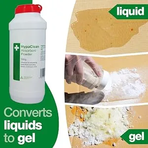 Safety First Aid Group HypaClean Absorbent Powder 500 g 500g - HypaClean Absorbent Powder