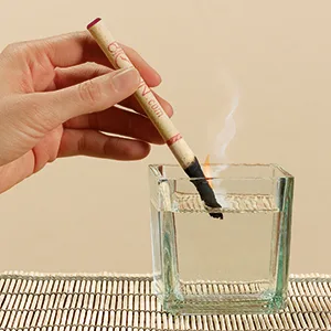 4 Pieces (2 Pairs) BIOSUN Wellharmony Earcandles Orange/Grapefruit/Tangerine - Burning down
