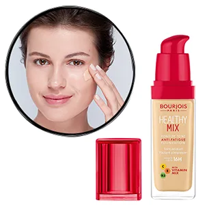 Bourjois Healthy Mix Anti-Fatigue Medium coverage Liquid Foundation 63 Cocoa 3ml - step 1