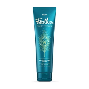 Feathrs Soothing Ingrown Hair Solution for Intimate Areas - Vegan - 80ml 80 ml (Pack of 1) - Exfoliating Wash