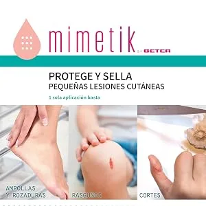 Beter - Mimetik Liquid Transparent Band-Aid - Forms a Flexible Breathable and 100% Waterproof Protective Layer That Seals The affected Area and Forms a "Second Skin". - mimetik; plaster; children
