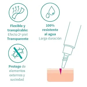 Beter - Mimetik Liquid Transparent Band-Aid - Forms a Flexible Breathable and 100% Waterproof Protective Layer That Seals The affected Area and Forms a "Second Skin". - mimetik, transparent plaster, children