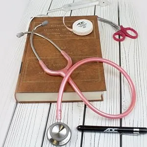 ADC Adscope 619 - Ultra-lite Clinical Stethoscope - Blue Diamond BlueDiamond - thick tubing