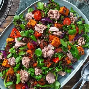 John West Energy No Drain Tuna Steak with Spring Water 3 X 110 g. With added Vitamin B6 and B12 - aaaa\a\kkl