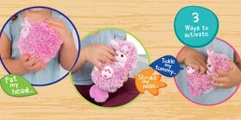 Curlimals Rainbow Bunny called Bo Cute Interactive Rabbit Teddy Bear Sensory Toys for Kids Responds to Touch: Talks Makes Noises Curls Into a Ball! - Curlimals activations