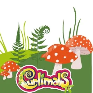 Curlimals Rainbow Bunny called Bo Cute Interactive Rabbit Teddy Bear Sensory Toys for Kids Responds to Touch: Talks Makes Noises Curls Into a Ball! - Curlimals Misc logo