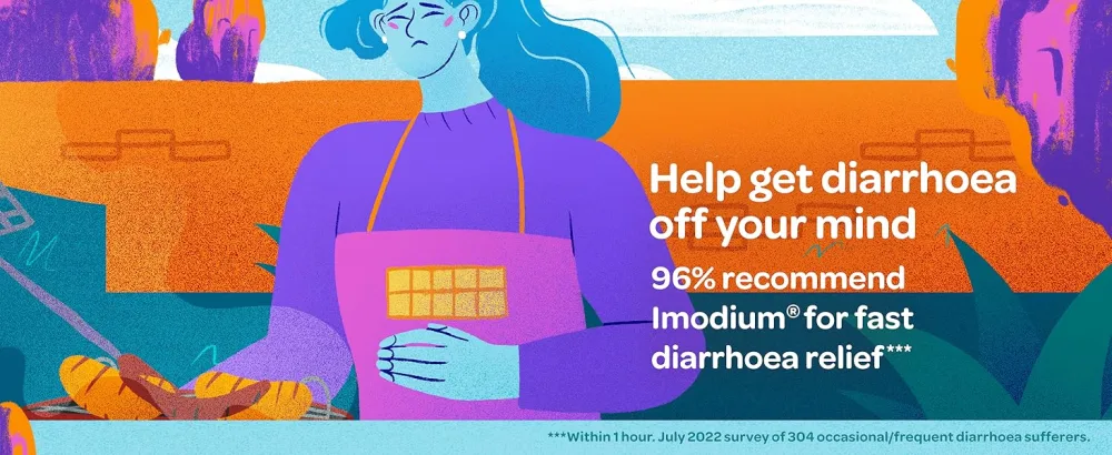 Imodium Original Capsules for Diarrhoea Relief 6 Capsules 6 Count (Pack of 1) Originals - Help get diarrhoea off your mind.