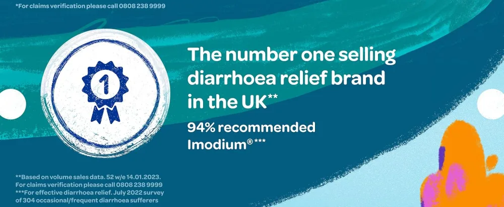 Imodium Instants - Fast Dissolving Tablets for On-The-Go Diarrhoea Relief in Under 1 Hour 6 Count (Pack of 1) 6 Count (Pack of 1) Instants - Selling diarrhoea relief brand in the UK* 94% recommended Imodium