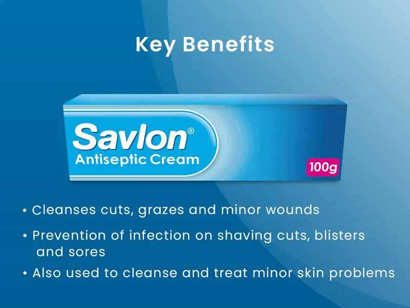 Savlon Antiseptic Cream 100g (Pack of 1) 100 g (Pack of 1) - 100g