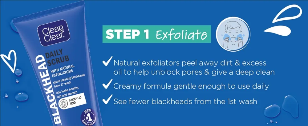 Clean & Clear Blackhead Clearing Daily Scrub 150 ml - product information 4