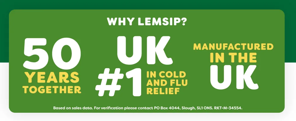 Lemsip Max Cold & Flu 16 Capsules Contains Paracetamol For Fever Headaches Body Aches Blocked Nose Sore Throat Relief - Lemsip