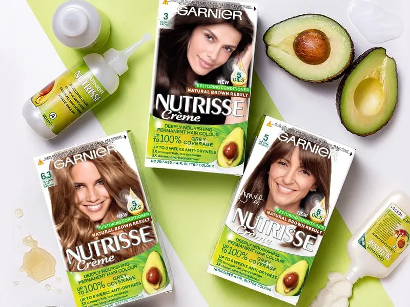Garnier Nutrisse Permanent Hair Dye Natural-looking hair colour result For All Hair Types 4.5 Auburn - product information 2