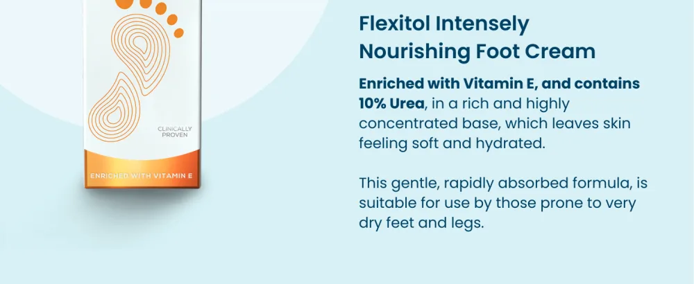 Flexitol Intensely Nourishing Foot Cream Intensive Hydration for Dry Feet and Legs Maintains Soft Feet White 85 g - Flexitol