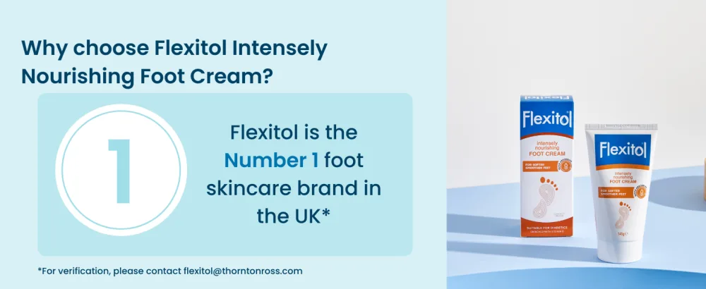Flexitol Intensely Nourishing Foot Cream Intensive Hydration for Dry Feet and Legs Maintains Soft Feet White 85 g - Flexitol