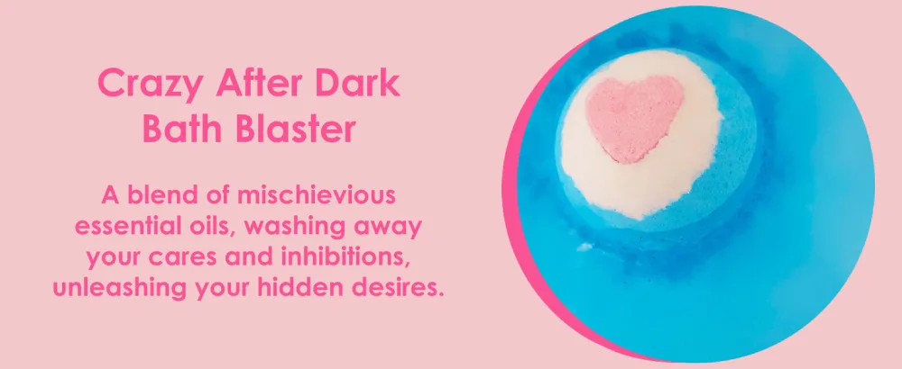 Bomb Cosmetics Bath Blaster Handmade Bath Bomb Gift Pack Contains 3-Pieces 480 g 3 Count (Pack of 1) - Bomb Cosmetics Crazy After Dark Bath Bomb, 160g