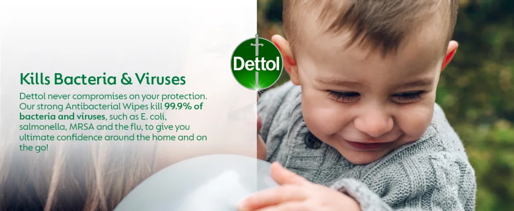 Dettol Antibacterial Surface Cleaning Wipes 126 Count (Pack of 1) - product information 1