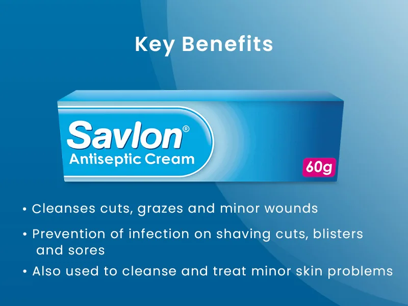 Savlon Antiseptic Cream 60g (Pack of 1) 60 g (Pack of 1) - savlon