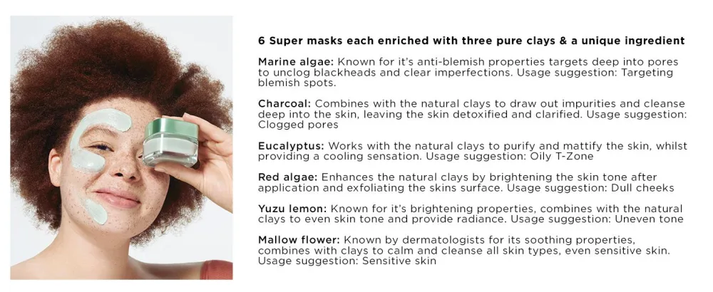 L'Oreal Paris Pure Clay Purity Mattifying Eucalyptus Face Mask 50 ml (Pack of 1) Eucalyptus Purity Single - product information 1