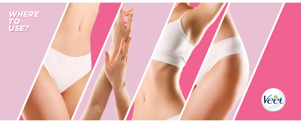 Veet Cold Wax Strips Hair Removal Legs & Body Sensitive Skin 40 Strips 4 Finish Wipes Single - Hotspot