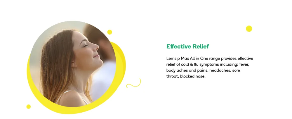 Lemsip Max All in One Lemon Flavour 8 Sachets - Lemsip Cold and Flu Slider 2 Desktop