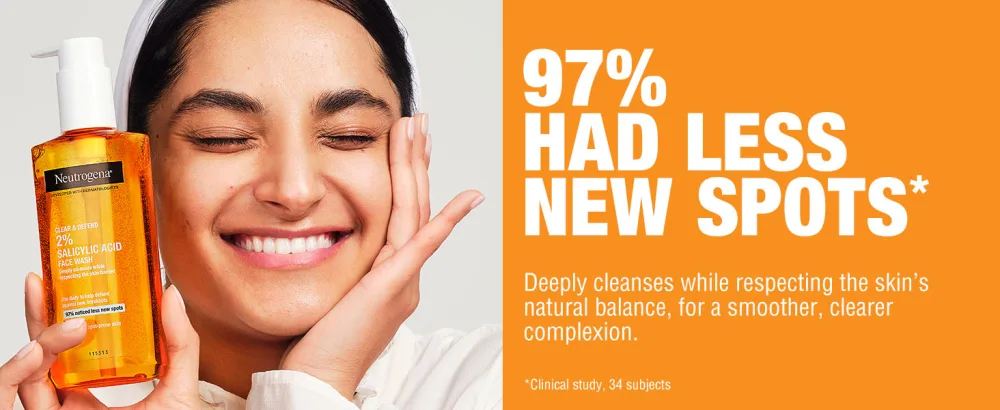 Neutrogena Tea Tree Clear and Defend 2 percent Salicylic Acid Face Wash 200 ml - Face Wash