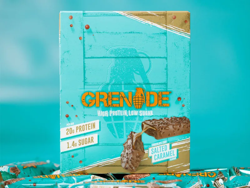 Grenade Carb Killa High Protein and Low Carb Bar 12 x 60 g - Chocolate Chip Cookie Dough (Contains Peanuts) - Grenade Bar