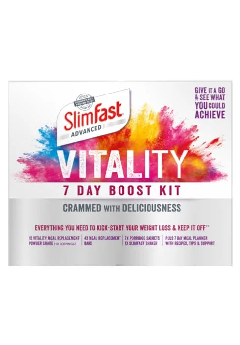 SlimFast 7 Day Kick-Start Pack Kick-Start Pack 1 Count (Pack of 1) - Slimfast starter packs ready-to-drink vitality achieve weight loss