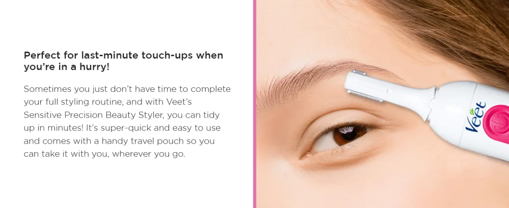 Veet Precision Trimmer White 2 - Home or on the go