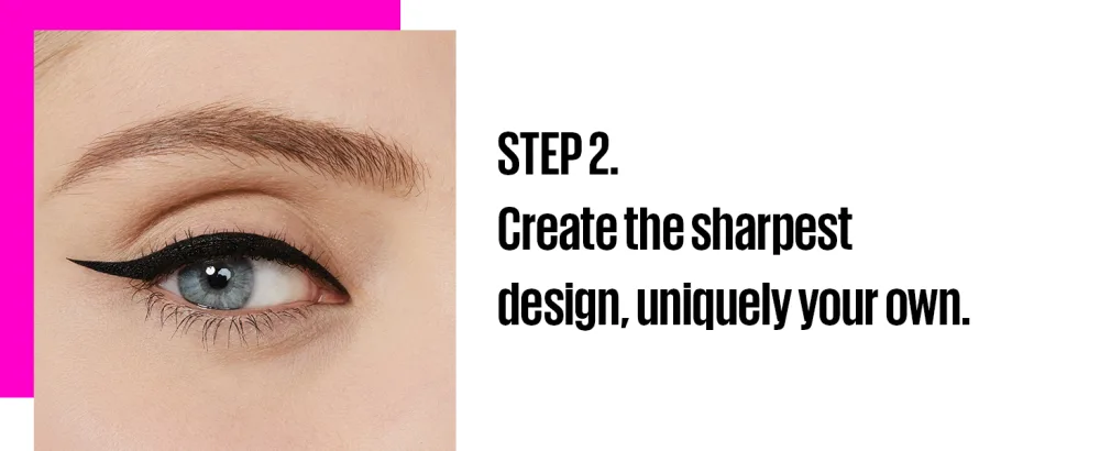 Maybelline Hyper Precise All Day Liner Matte Black - Step 2