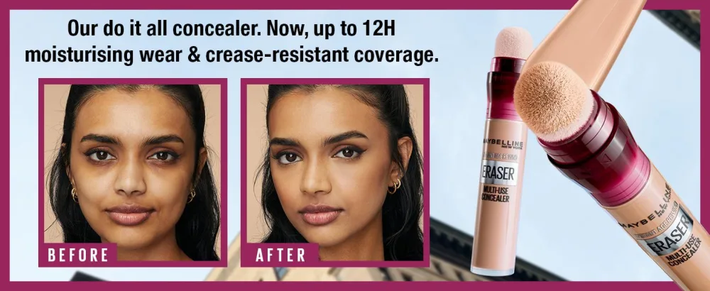 Maybelline Instant Anti Age Eraser Eye Concealer Dark Circles And Blemish Concealer Ultra Blendable Formula 08 Buff 08 Buff 6.8 ml (Pack of 1) - Maybelline New York concealer, multi purpose and anti age