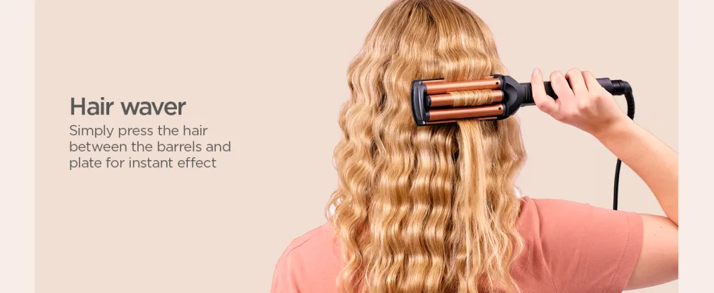 BaByliss Deep Waves Styler Hair waver ceramic long lasting mermaid waves beach waves Single - hiar waver