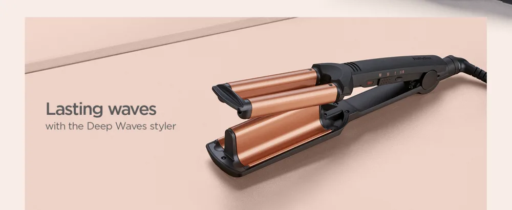 BaByliss Deep Waves Styler Hair waver ceramic long lasting mermaid waves beach waves Single - lasting waves