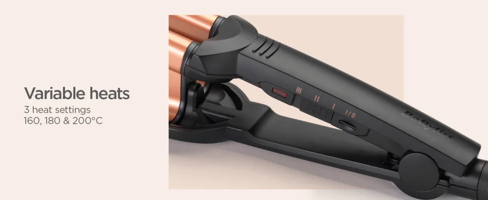 BaByliss Deep Waves Styler Hair waver ceramic long lasting mermaid waves beach waves Single - variable heats