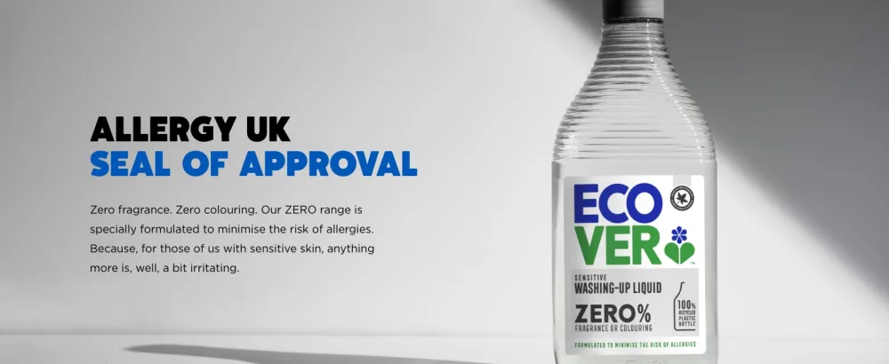 Ecover Zero Non Bio Washing Powder Sensitive Skin 25 Wash (1.8kg) - Ecover Zero Range
