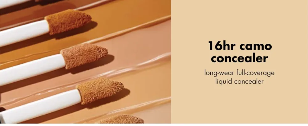 e.l.f. 16HR Camo Concealer Full Coverage & Highly Pigmented Matte Finish Rich Chocolate 0.203 Fl Oz (6mL) - 16HR Camo Concealer