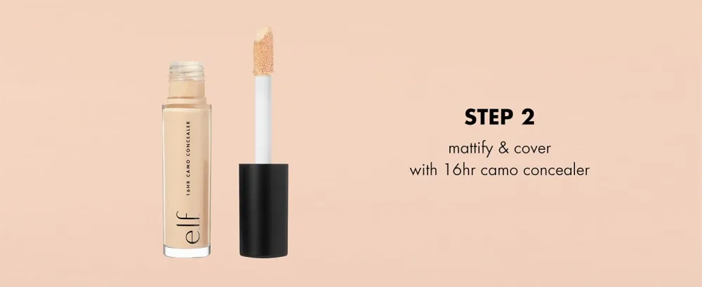 e.l.f. 16HR Camo Concealer Full Coverage & Highly Pigmented Matte Finish Rich Chocolate 0.203 Fl Oz (6mL) - Step 2