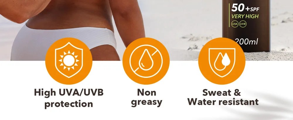 Piz Buin Moisturising Sun Lotion SPF50+ 200ml (Packaging May Vary) 200 ml (Pack of 1) SPF50+ - product information 2