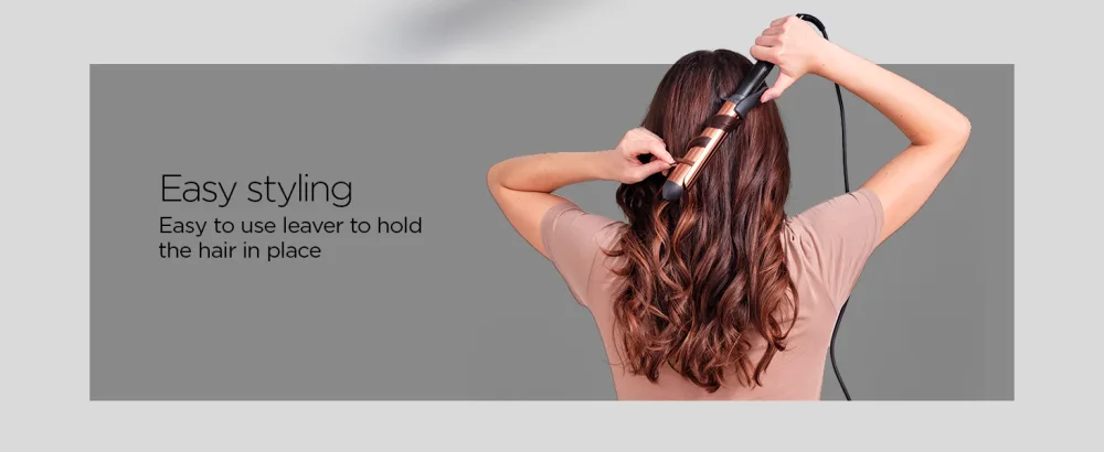 BaByliss Titanium Brilliance Curls 32mm Curling Tong - easy styling
