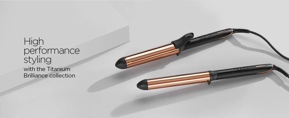 BaByliss Titanium Brilliance Curls 32mm Curling Tong - high performance styling