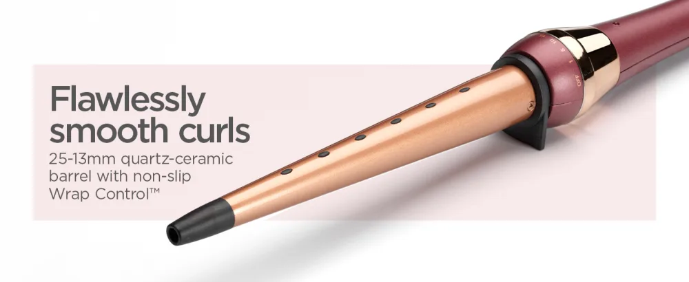 BaByliss Berry Crush Wand 2523RU - smooth curls