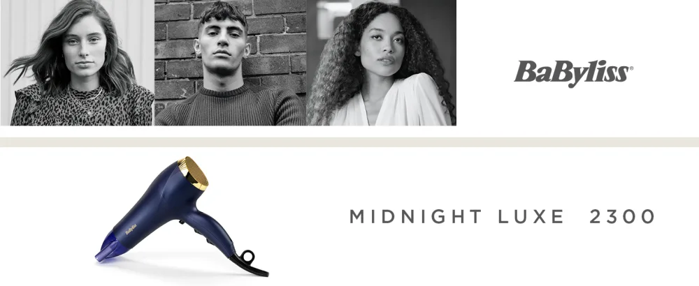 BaByliss Midnight Luxe Dryer 5781U - midnight luxe dryer