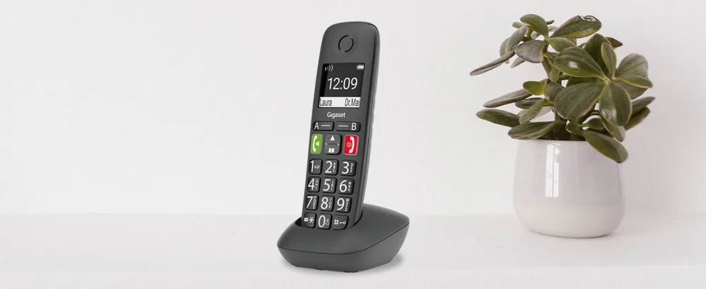 Gigaset EASY HX - Additional Handset for Gigaset EASY Big Button Elderly Phone need DECT-Base or router titanium grey - Easy hx header