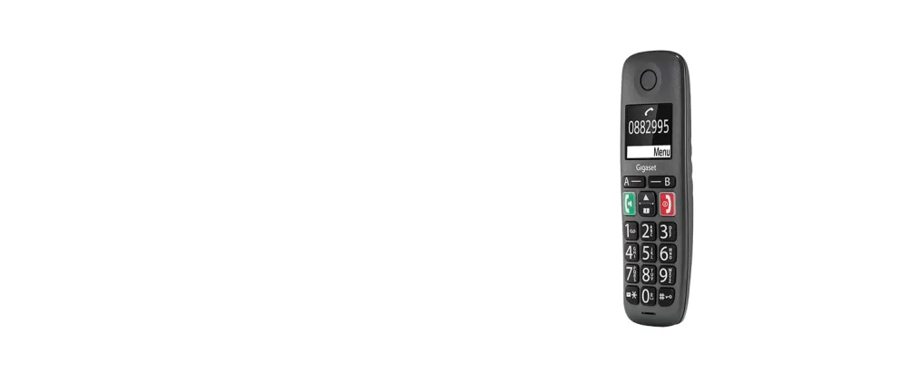 Gigaset EASY HX - Additional Handset for Gigaset EASY Big Button Elderly Phone need DECT-Base or router titanium grey - Easy Phone HX panel 2